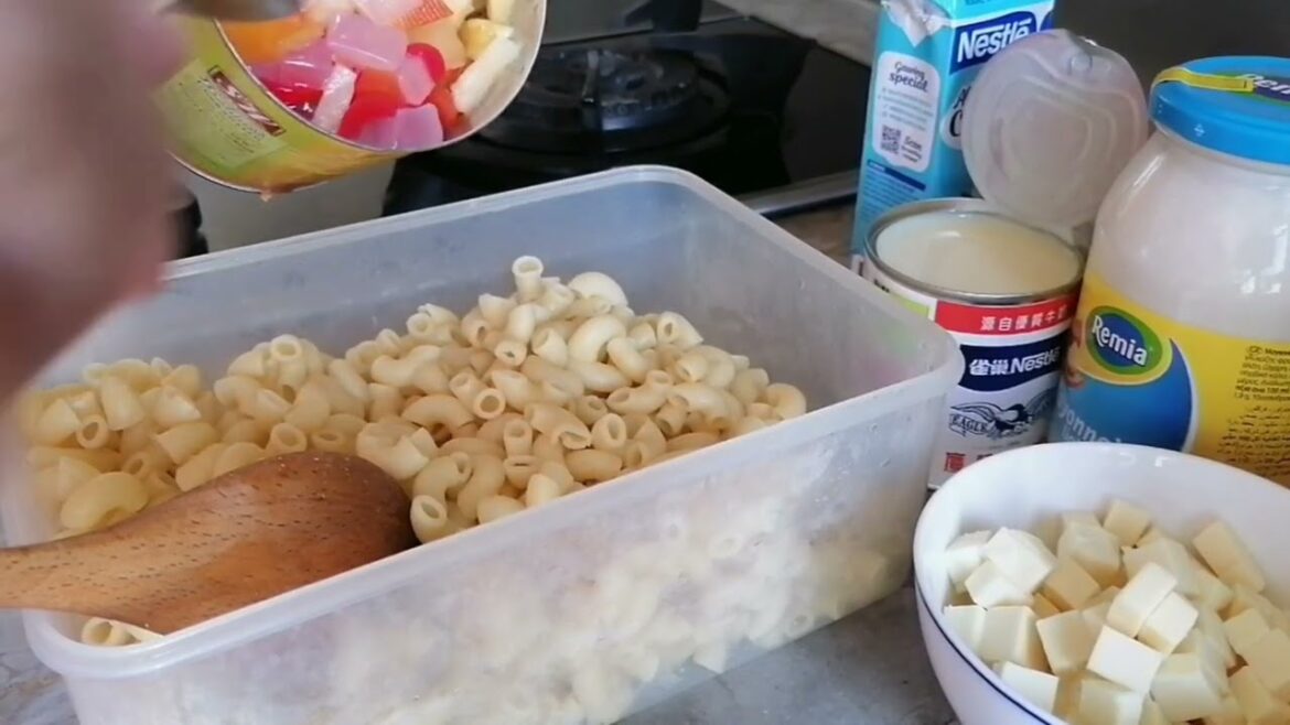 Macaroni salad recipe#saladrecipe