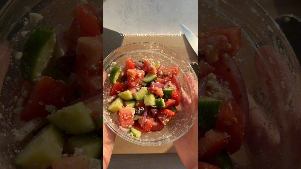 No Lettuce Greek Salad
