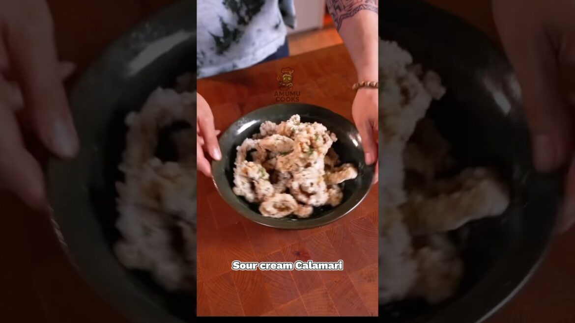 Sour Cream Calamari #squid #calamari #recipe #seafood