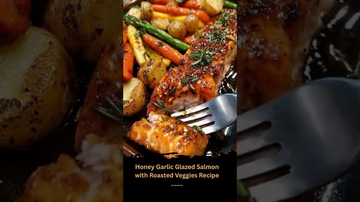 Honey Garlic Glazed Salmon with Roasted Veggies