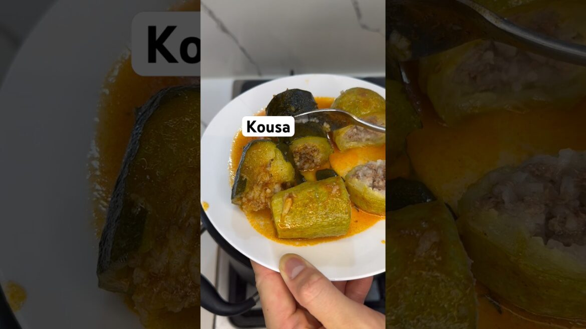 Kousa - zucchini stuffed meat and rice #arabfood #arabfoods #lebanesefood #kousa #zucchini