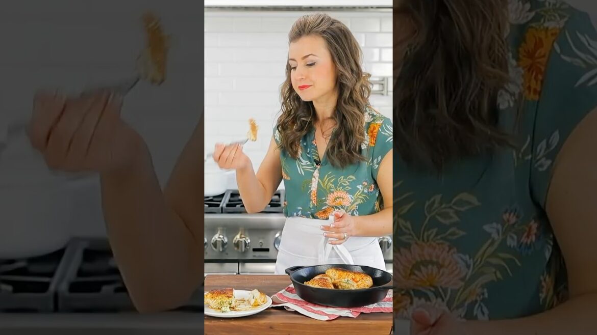 Spinach Stuffed Chicken - Juicy & Flavorful #shorts