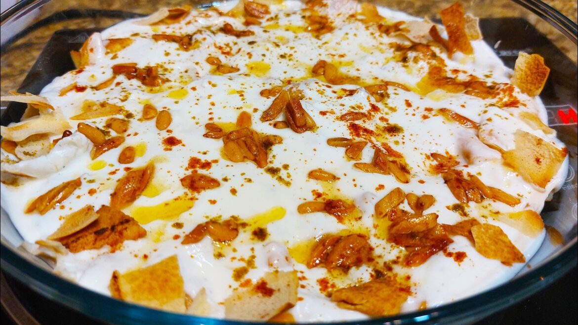 Chickpeas with Yoghurt | Lebanese Fatteh Recipe