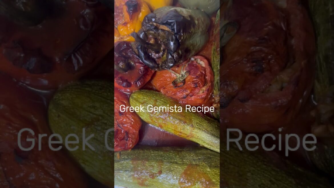 How to Make Greek Gemista (Yemista) | Stuffed Tomatoes & Peppers with Rice + Herbs (Vegan Option)