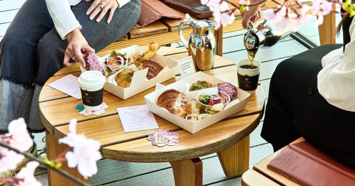 Starbucks Japan offers special sakura picnics at Reserve Roastery Tokyo beside Meguro River