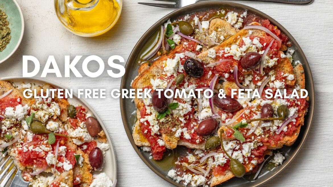 Gluten Free Dakos (Greek Tomato & Feta Salad)