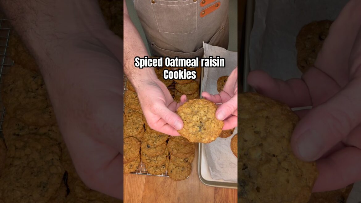 Spiced Oatmeal Raisin Cookies