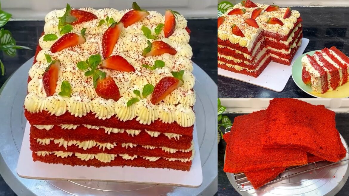 ১০০% অথেনটিক রেডভেলভেট কেক উইথ ক্রিম চিজ ফ্রসটিং ( ইউটিউবে এই প্রথম ) || Redvelvet cake recipe