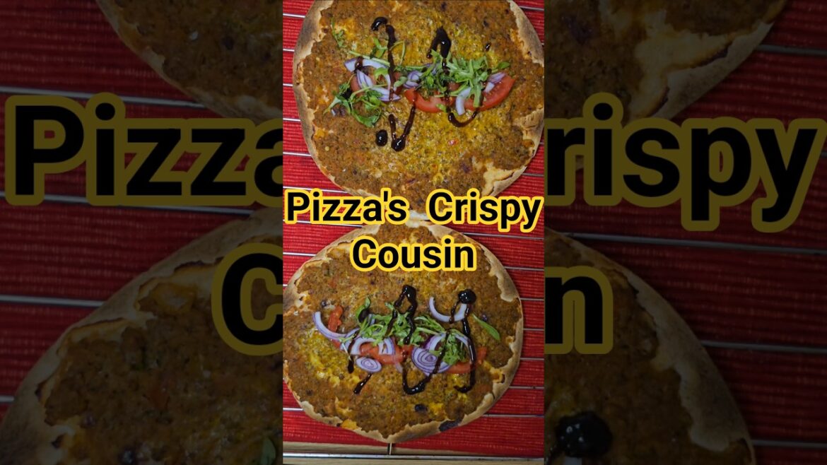 The Ultimate Crispy Street Food  20-Minute Ultra-Thin Turkish "Pizza" #food #crispy #lahmacun#recipe
