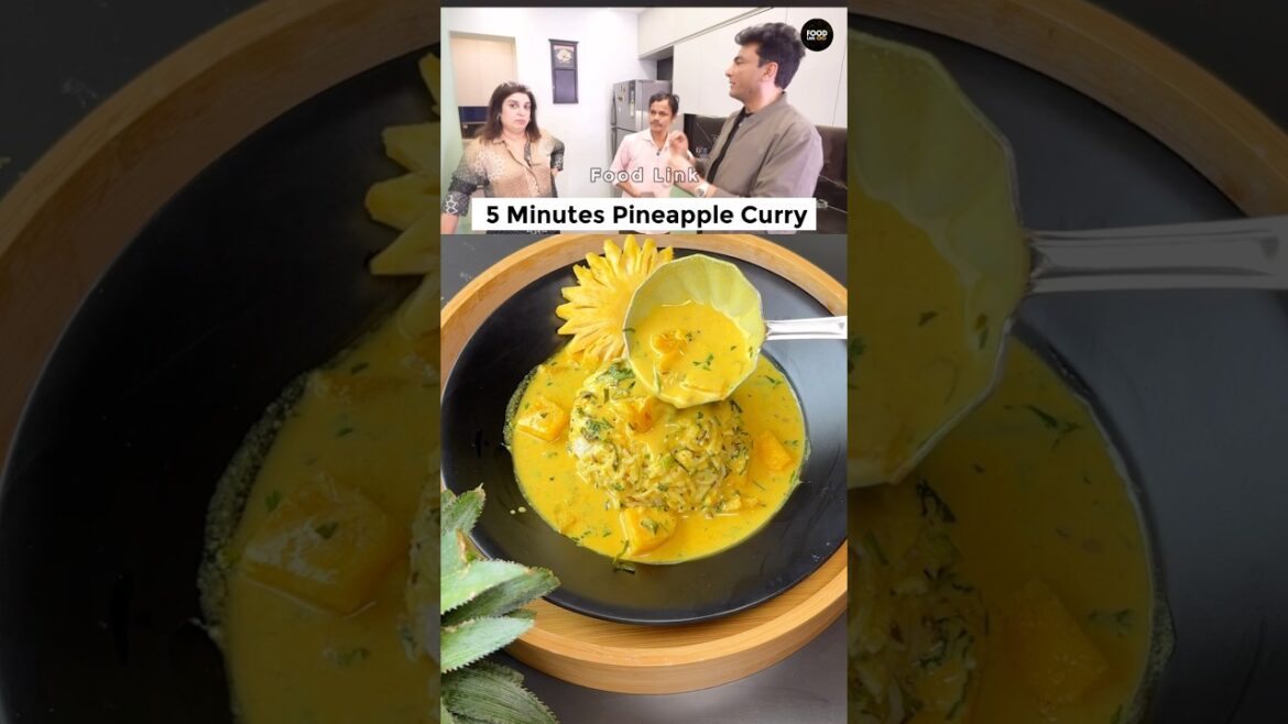 MasterChef Vikas khanna’s Pineapple Curry in 5 minutes #shorts