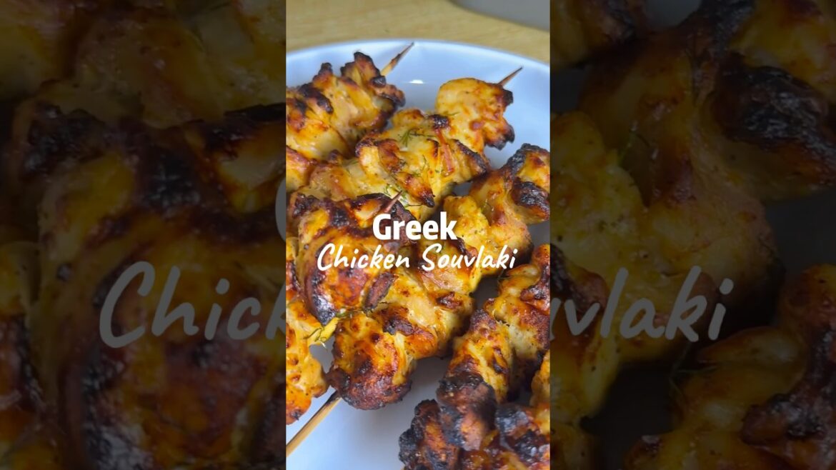 Chicken Souvlaki Recipe #greeksouvlaki #greekfood