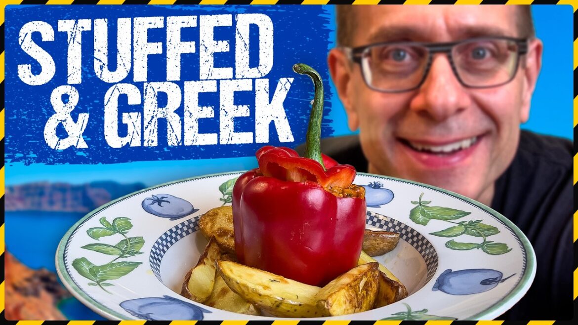 Greek Stuffed Peppers and Veg: A Healthy Mediterranean Meal Prep Recipe