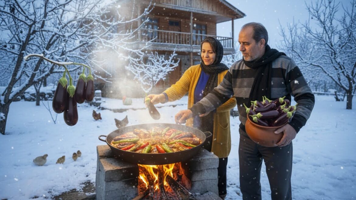 village winter cooking-Best Eggplant Dish - Turkish Stuffed Eggplant Karniarik.