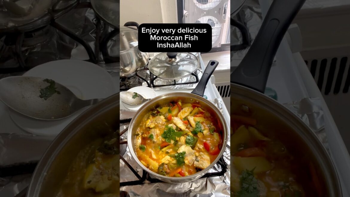 Moroccan Fish Recipe/ a satisfying & Comfort meal #moroccanfish #fish #shorts