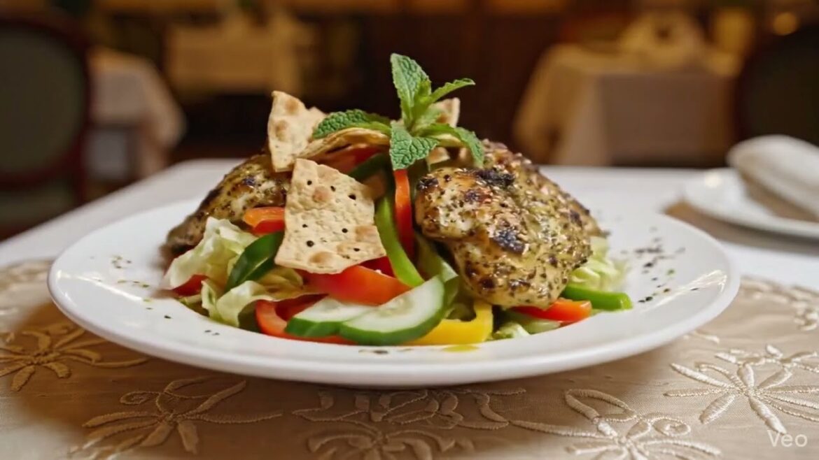 Za'atar Chicken and Fattoush Salad