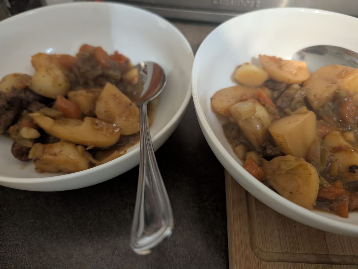 The finished 'Scouse soup'