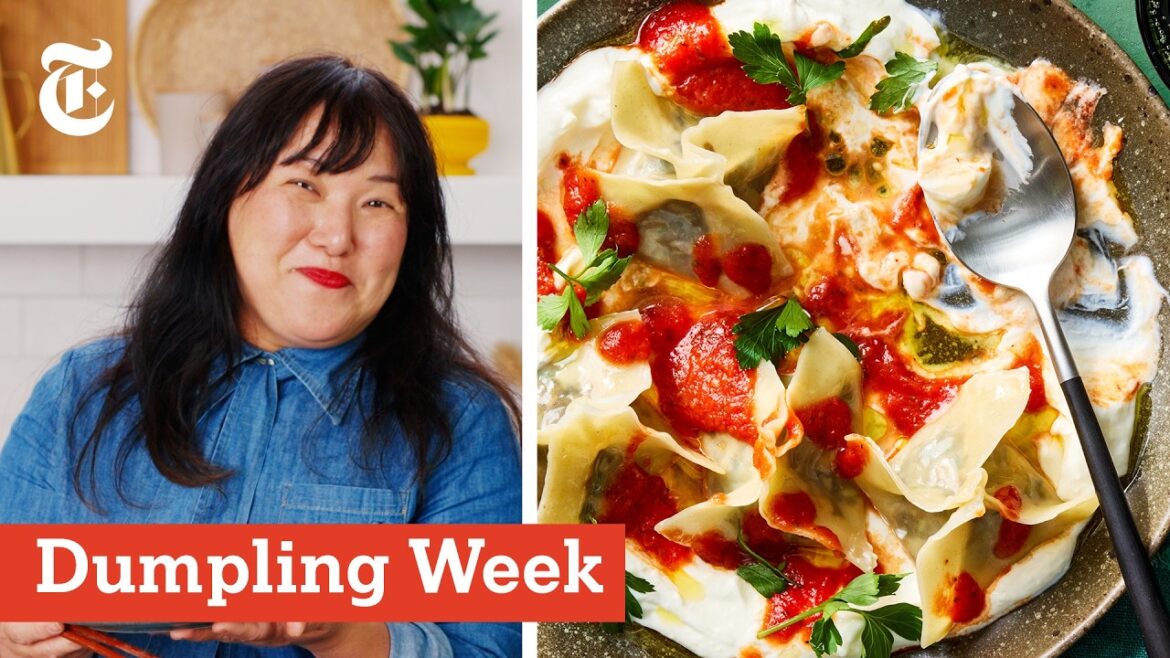 Mushroom Manti With Garlic Yogurt & Tomato Sauce | Hetty Lui McKinnon | Dumpling Week | NYT Cooking