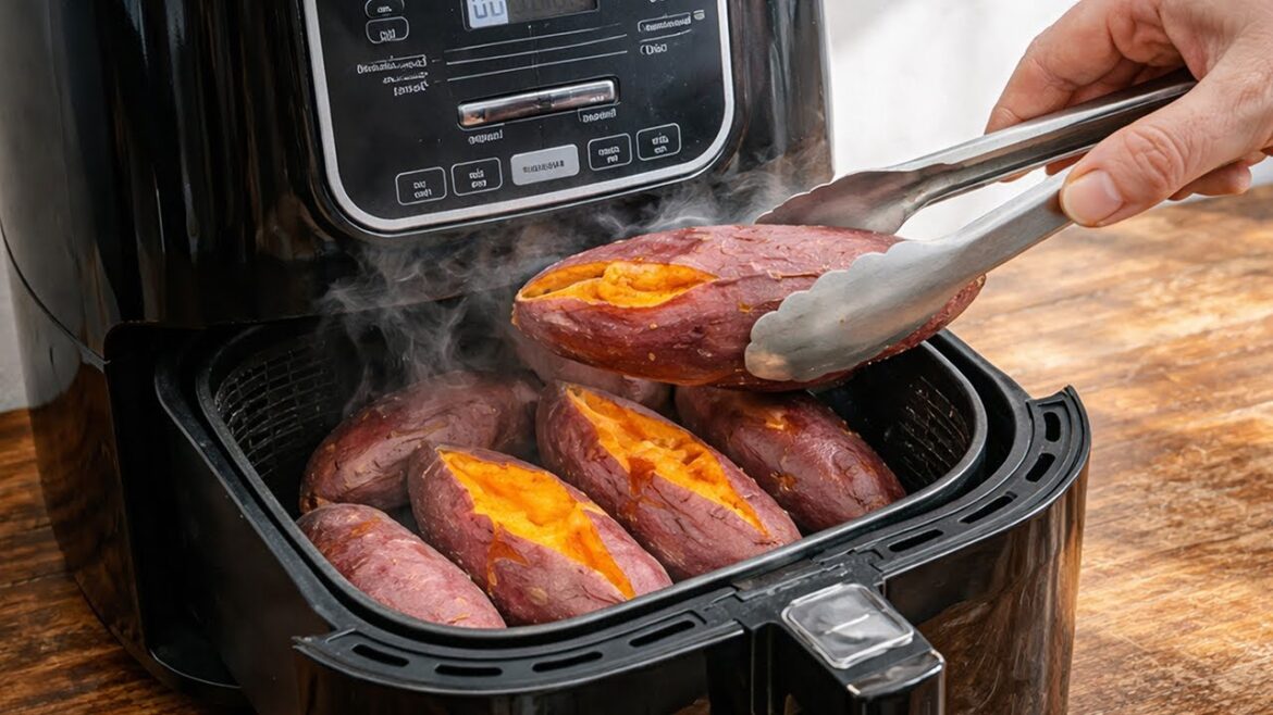 Stop Boiling Sweet Potatoes in Water — This Air Fryer Method Makes Them Melt-in-Your-Mouth Tender.