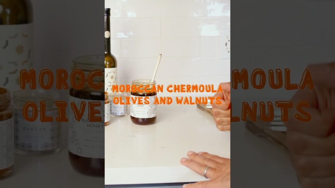 Moroccan Olives with Walnuts & Chermoula