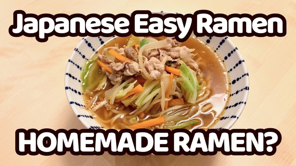 A Must-Try Easy Homemade Ramen Noodles  Recipe: NIKU YASAI RAMEN