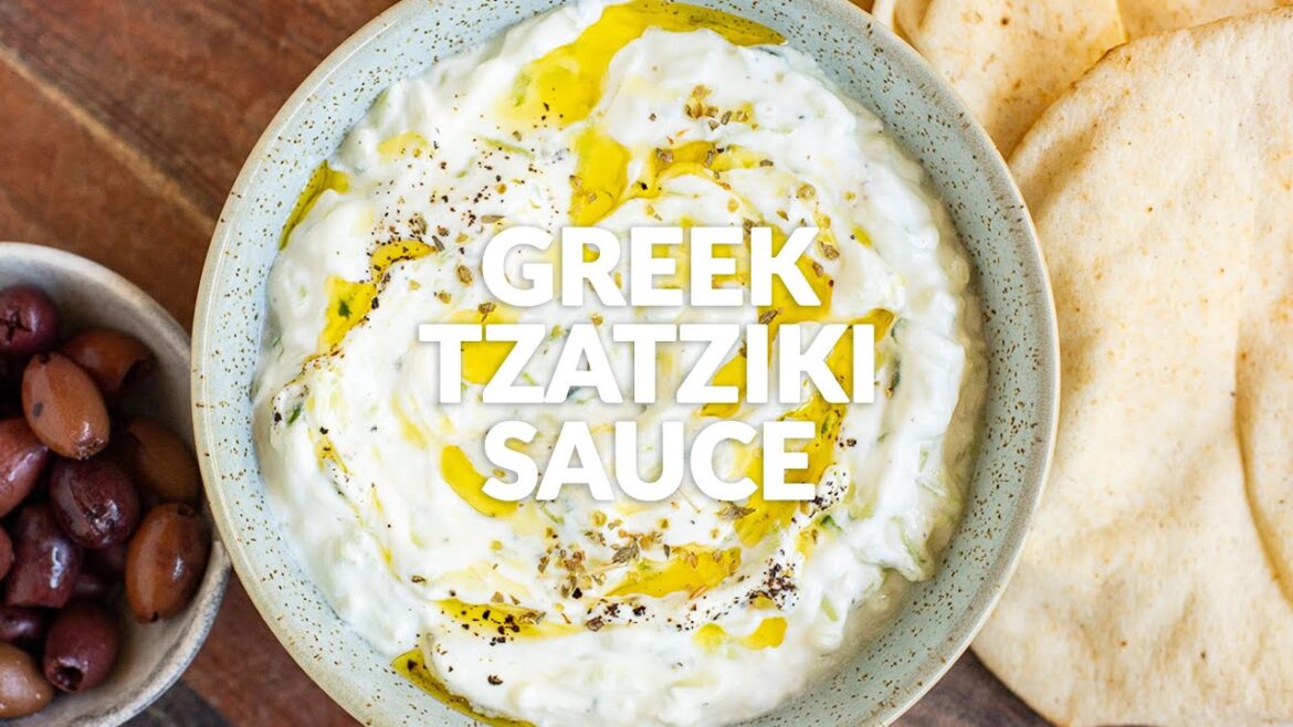 EASY TZATZIKI RECIPE | Easy Greek Yogurt Dip
