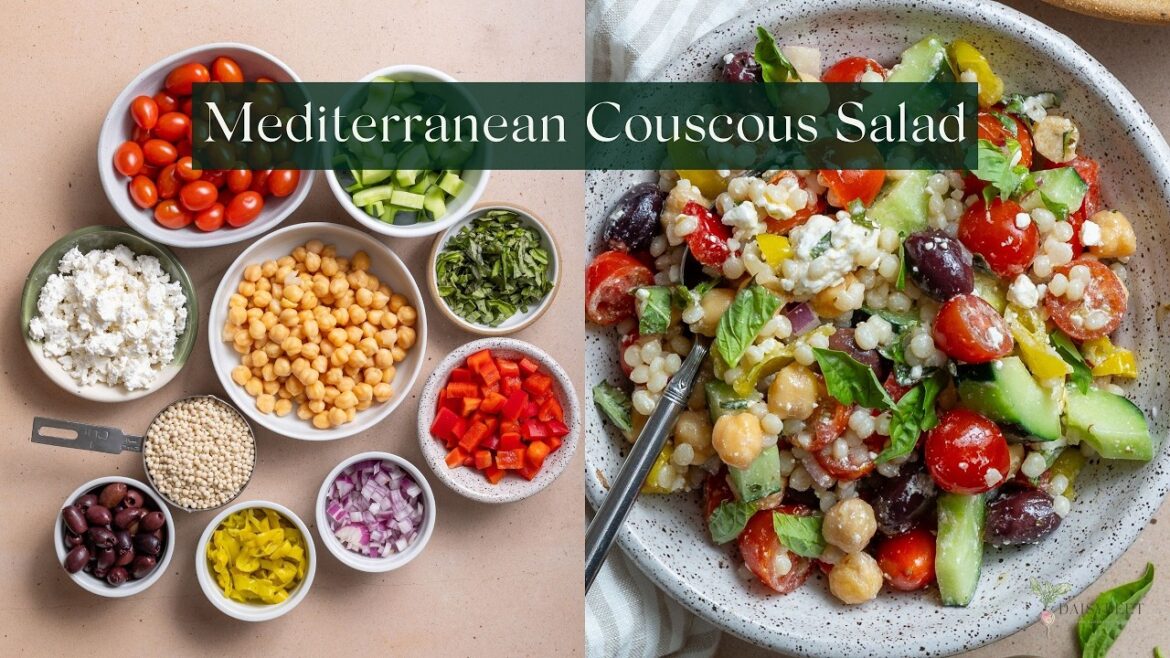 Mediterranean Pearl Couscous Salad Israeli Couscous Salad