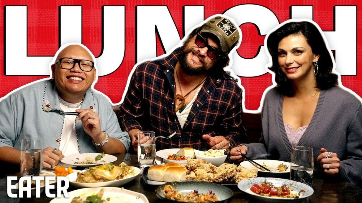 Jason Momoa, Morena Baccarin, and Jacob Batalon Try NYC’s Best Hawaiian Food — Let’s Do Lunch Jason Momoa, Morena Baccarin, and Jacob Batalon Try NYC's Best Hawaiian Food — Let's Do Lunch