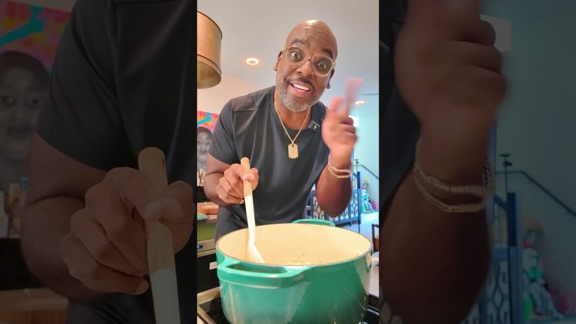 Lobster risotto! Grab the recipe at weeknight table dot com.