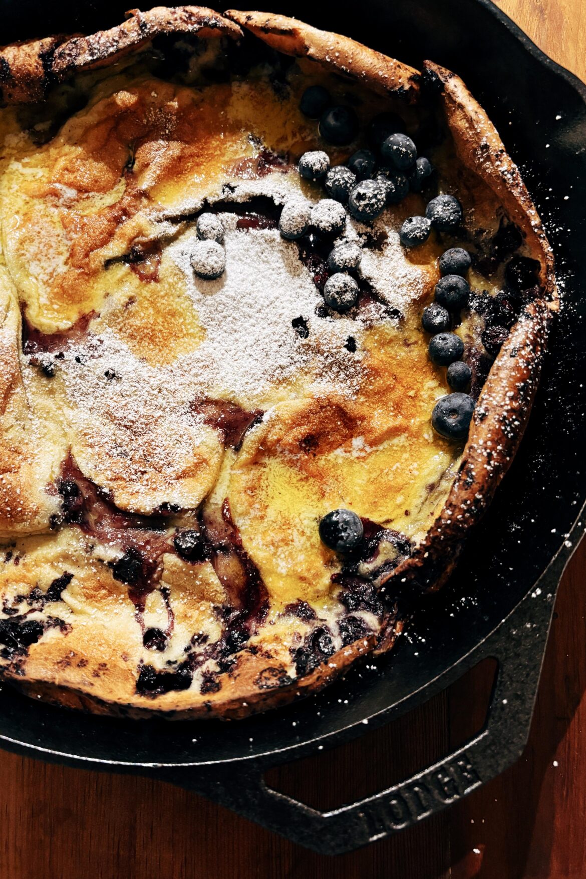 Dutch Baby with Blueberries