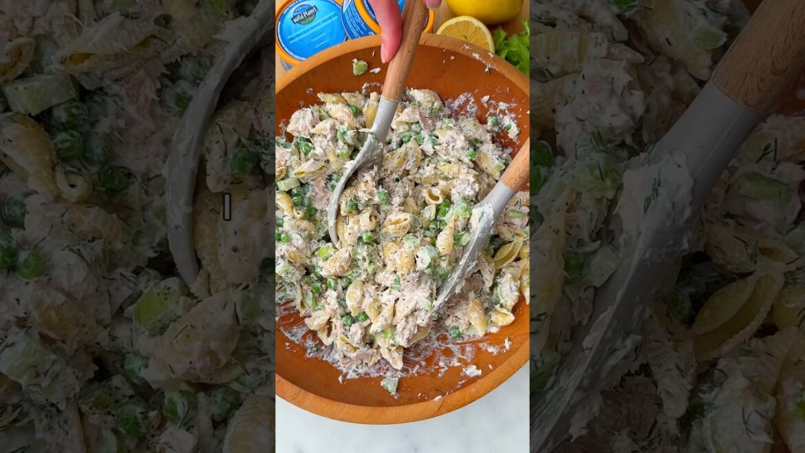 How to make Tuna Pasta Salad #wildplanet #tunapasta #pastasaladrecipe #tuna #shorts #lunchideas