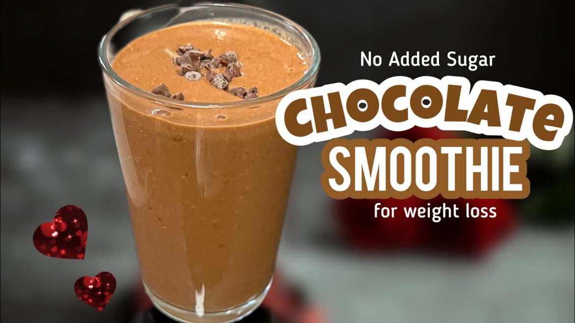 Chocolate smoothie for weight loss | how to make chocolate shake | Chocolate milkshake | cocoa