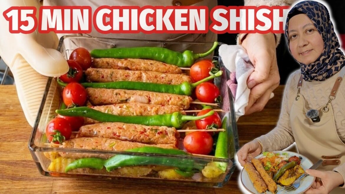 15-Minute Chicken Shish Kebab in the Oven | No Grill Needed