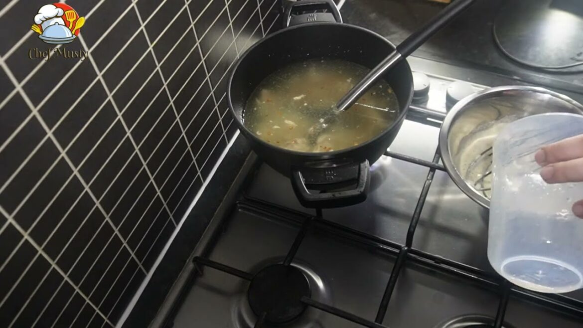 Creamy Chicken Soup with Special Sauce | Özel Soslu Kremalı Tavuk Çorbası