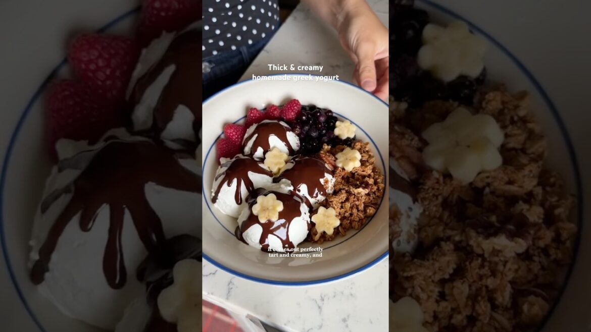 Thick & creamy homemade Greek yogurt recipe :)