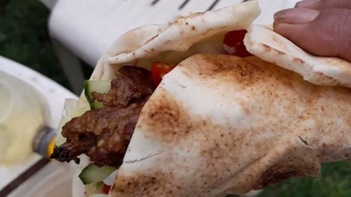 BBQ Flame grilled Lamb Kofta Wrap #kofta #bbq #yummy #wraps
