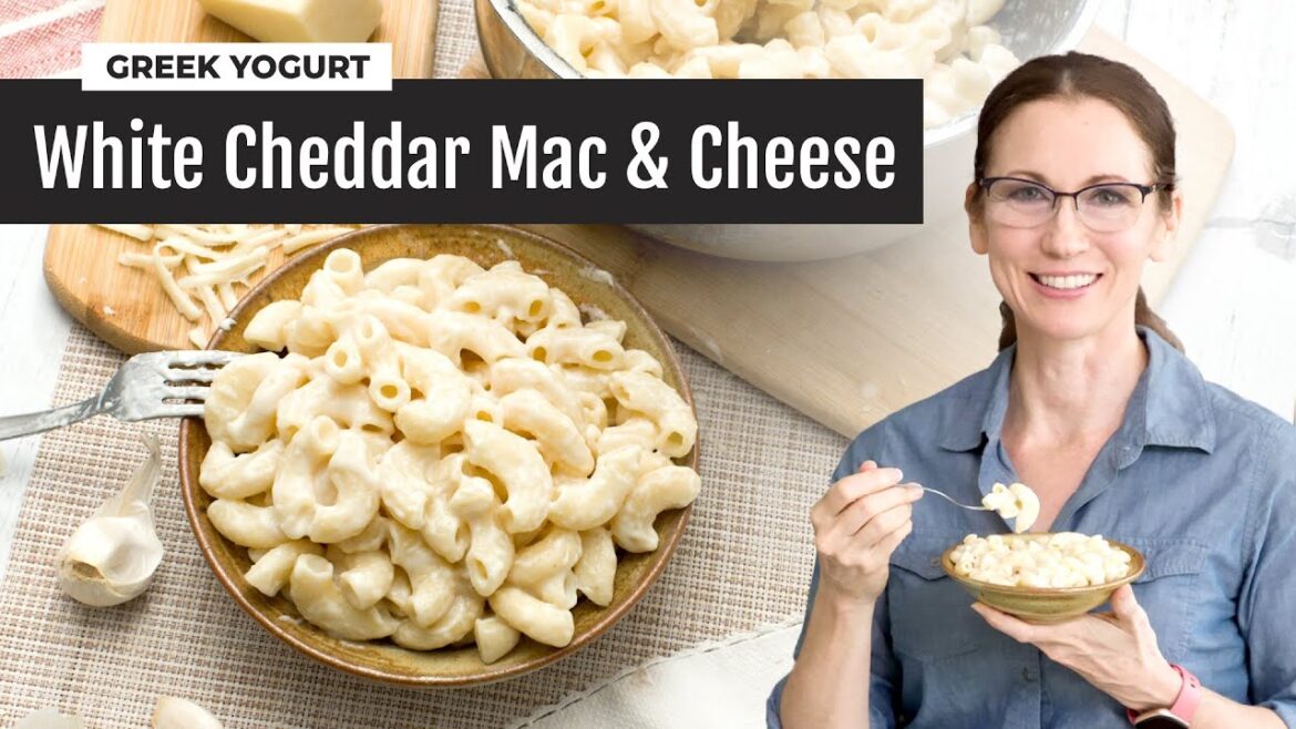 White Cheddar Mac and Cheese with Greek Yogurt | No Flour! White Cheddar Mac and Cheese with Greek Yogurt | No Flour!