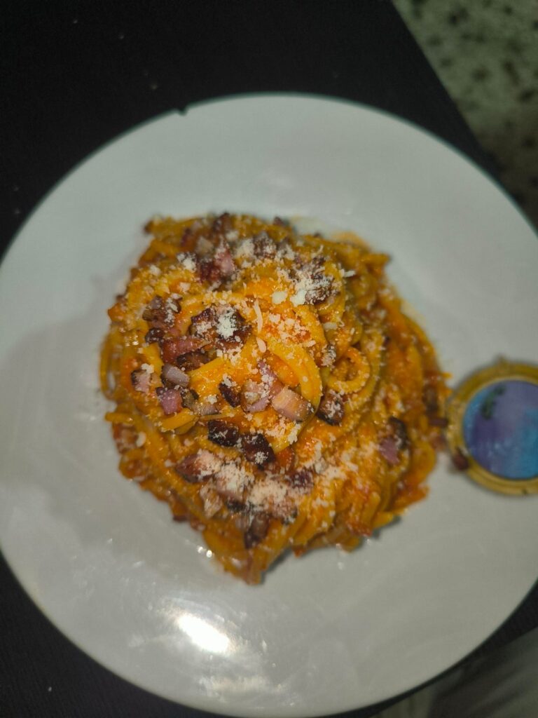 First try at Spaghettoni Amatriciana!