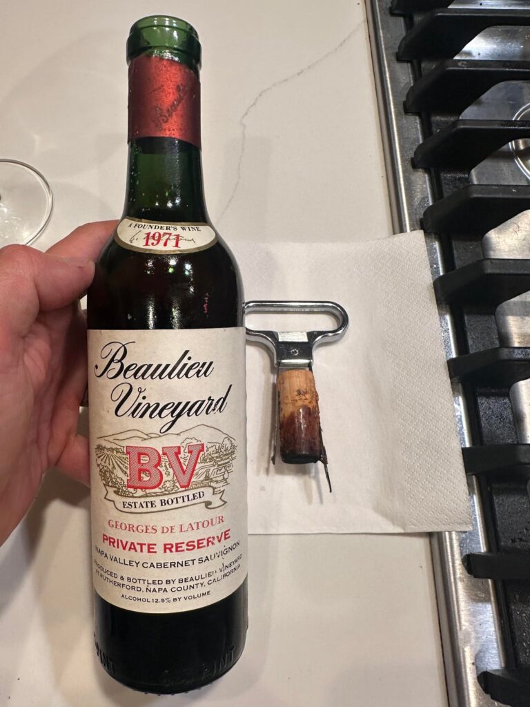 1971 Beaulieu Vineyard Private Reserve (375mL)