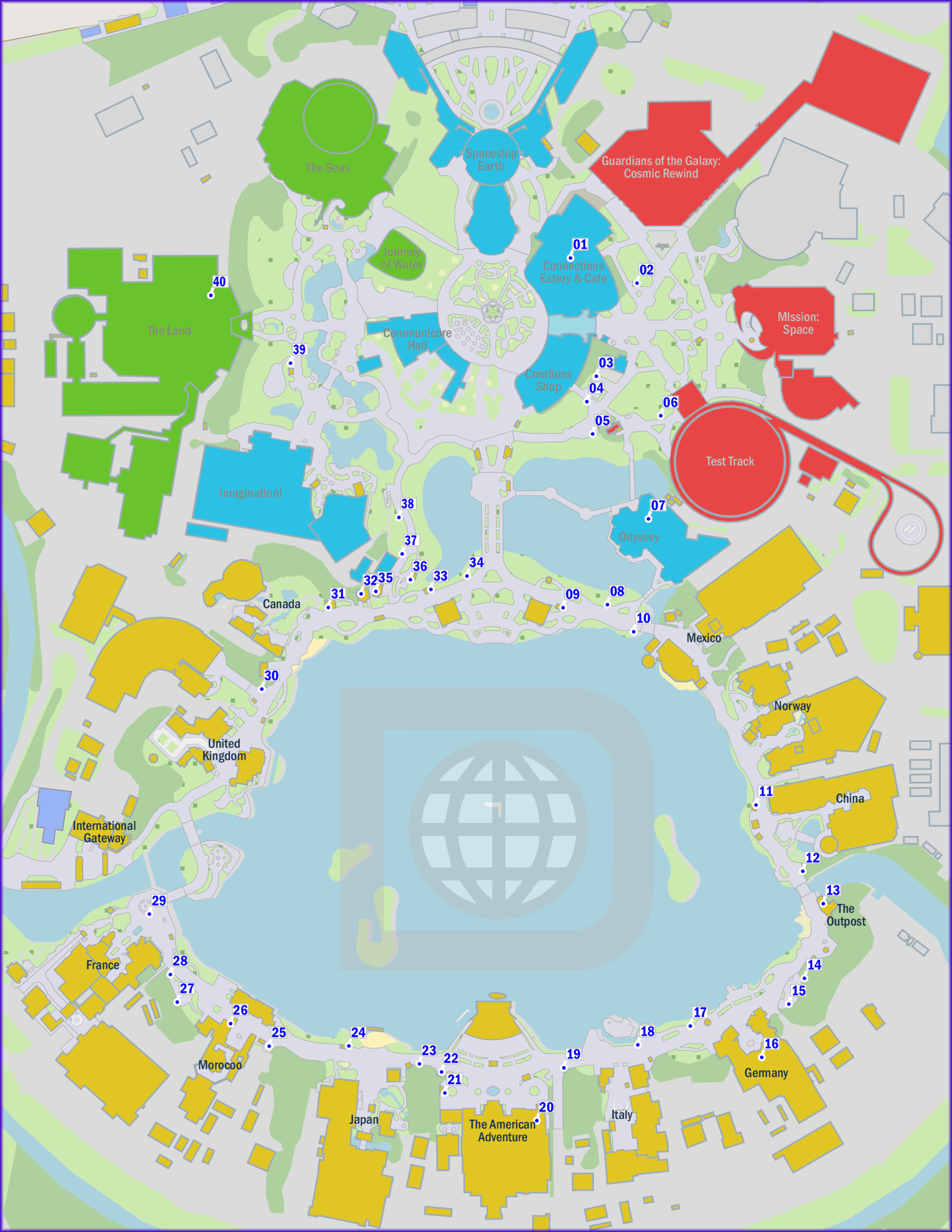 A map of a city highlighting must-try spots, including Flavors from Fire for food enthusiasts.