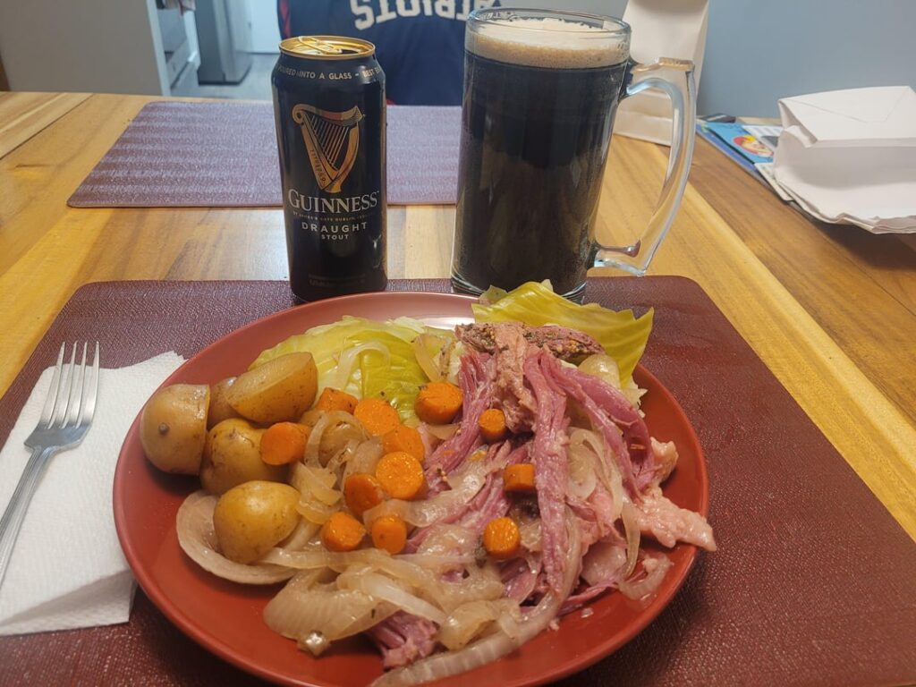 Early St. Patrick's Day dinner