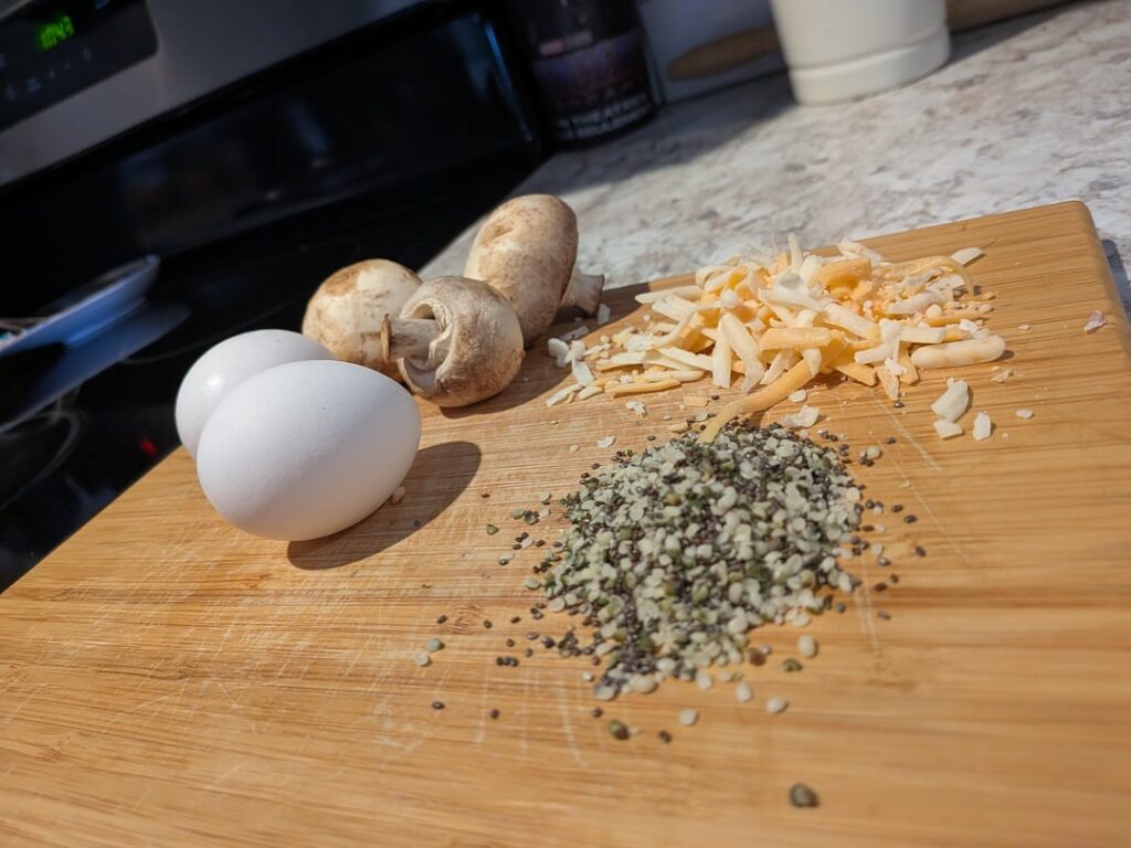 Serving my favorite customer breakfast, life is better with marbled cheddar!