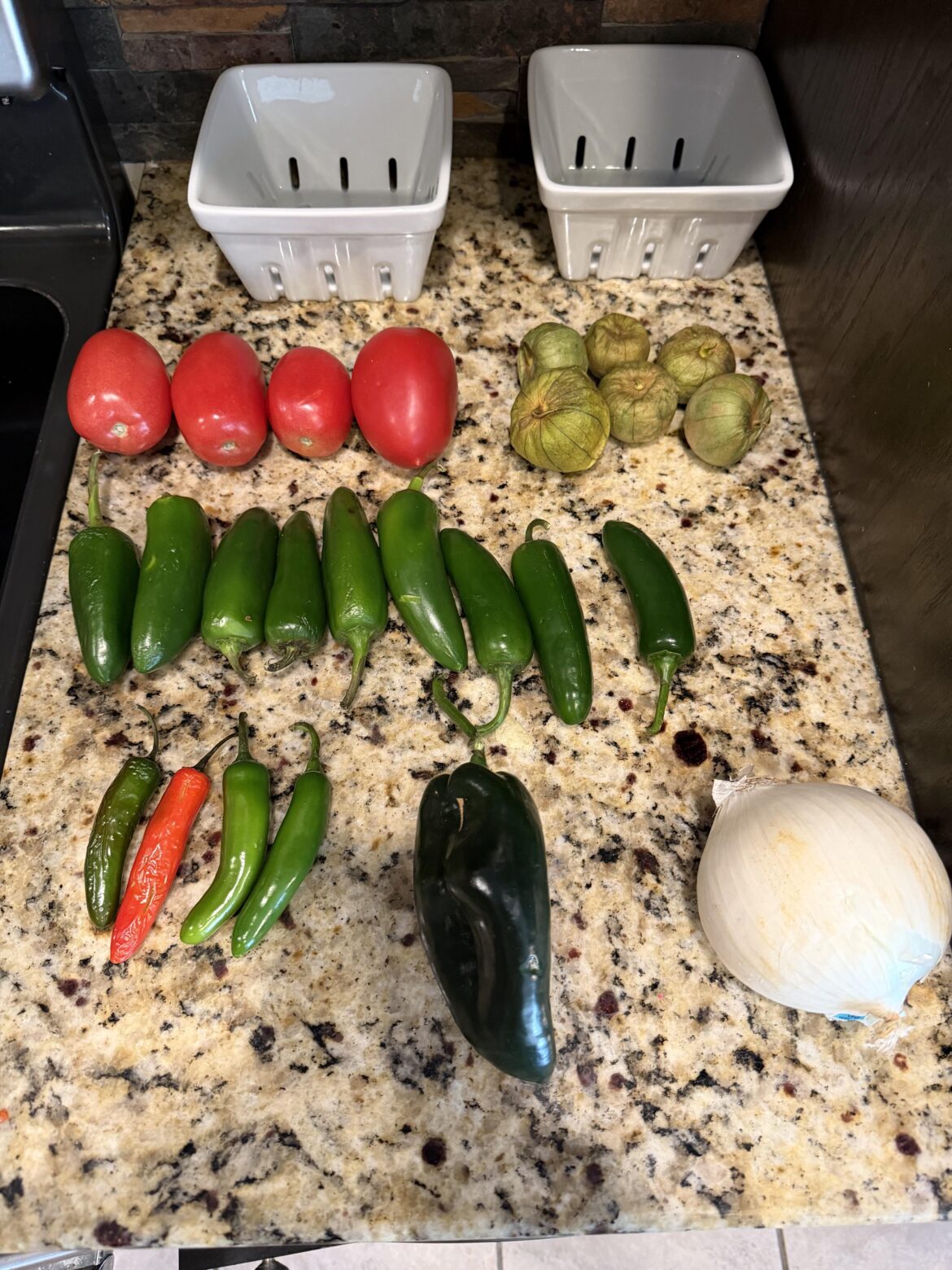Making salsa for tacos. How should I make it? This is what I had plus garlic, lime, and cilantro.