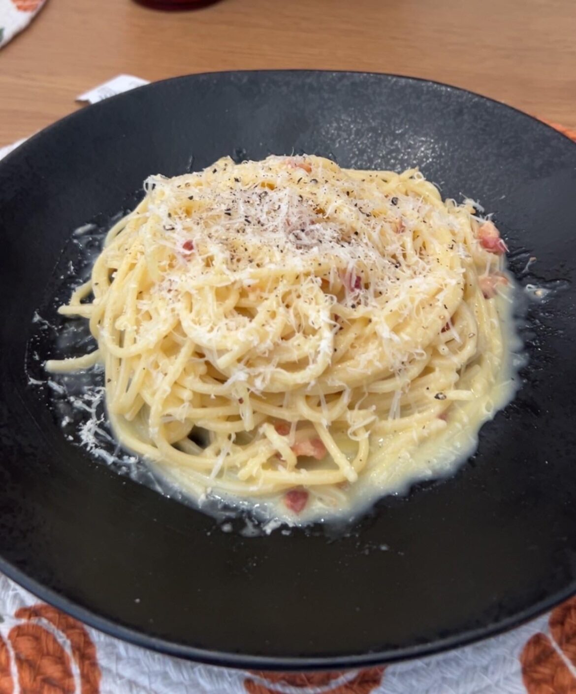 [homemade] Carbonara (trying to get better at making pastas)