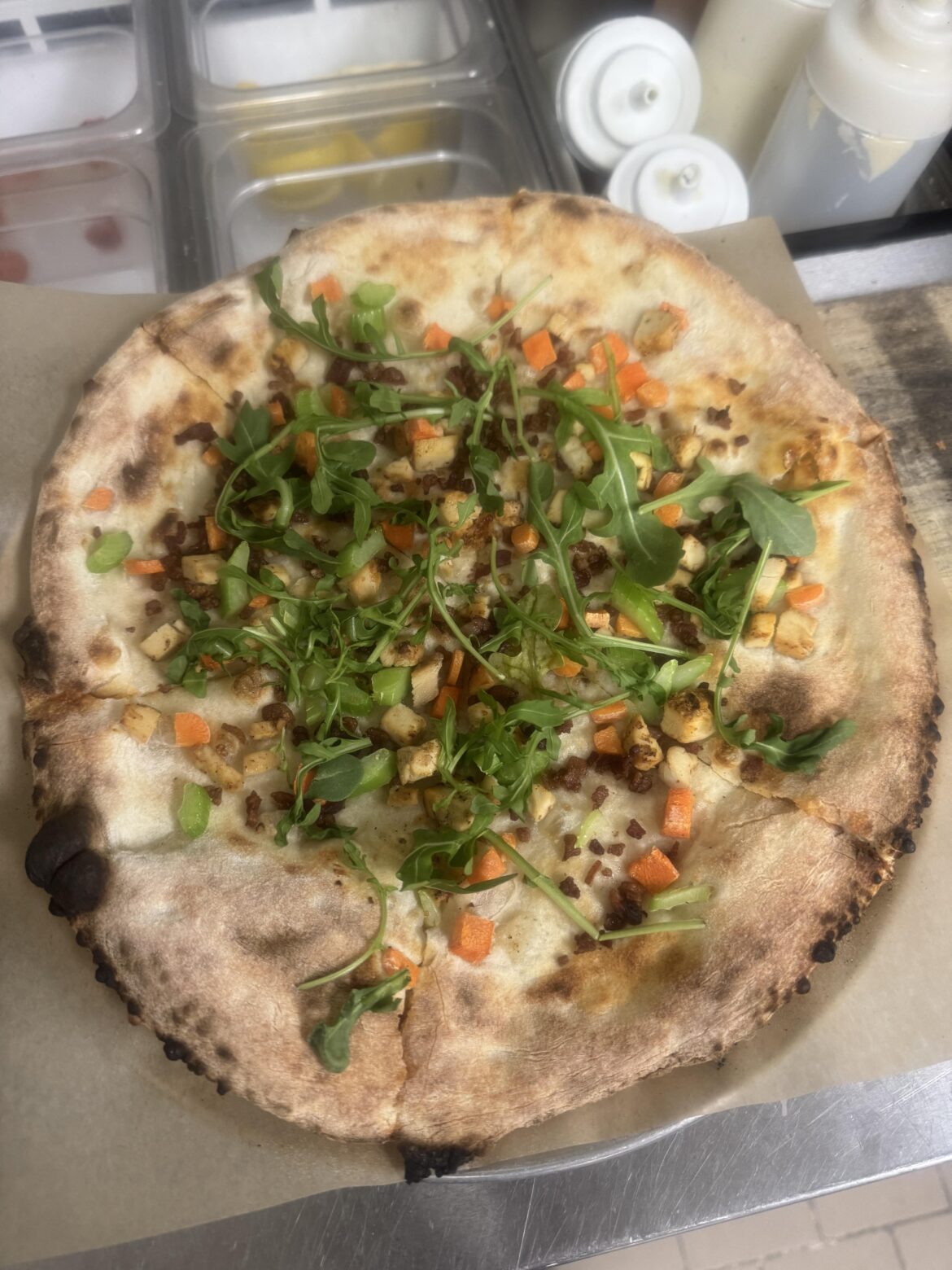 Buffalo chicken pizza