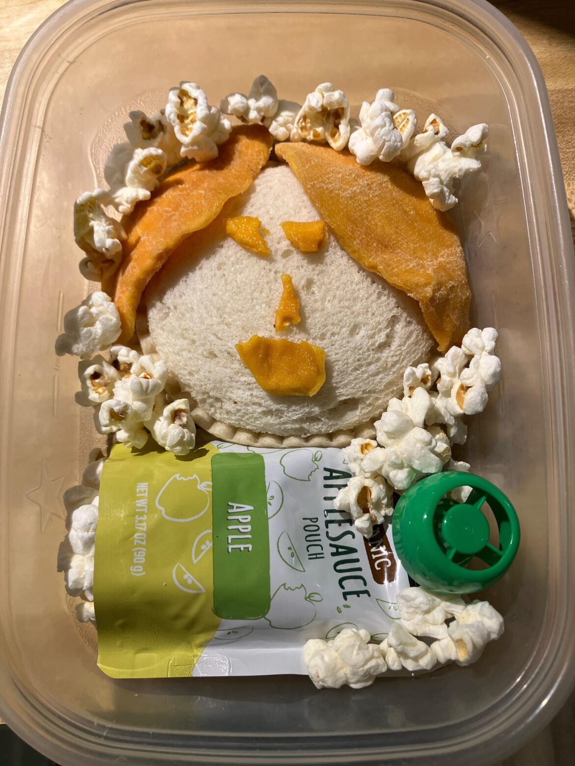 Self-portrait bento by a young maker