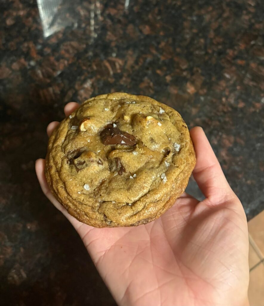 I think finally made my perfect chocolate chip cookie