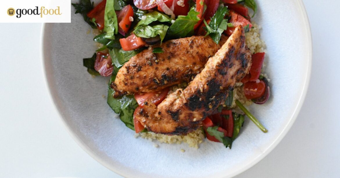 Mediterranean chicken and quinoa salad recipe