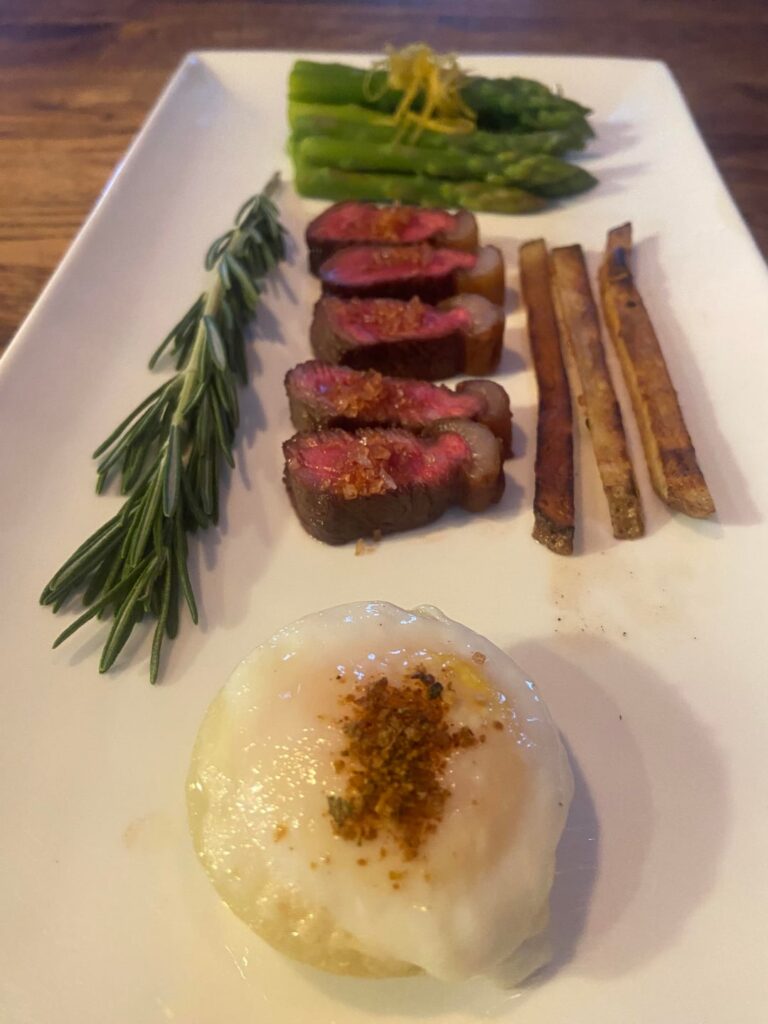 Steak and egg