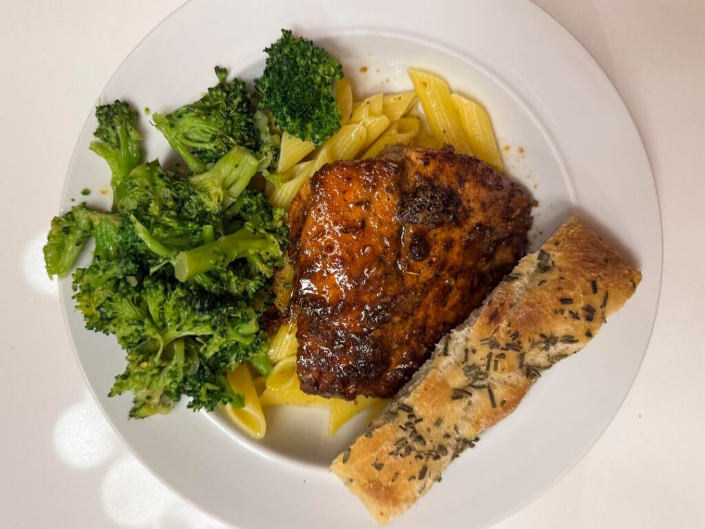 Honey butter glazed salmon