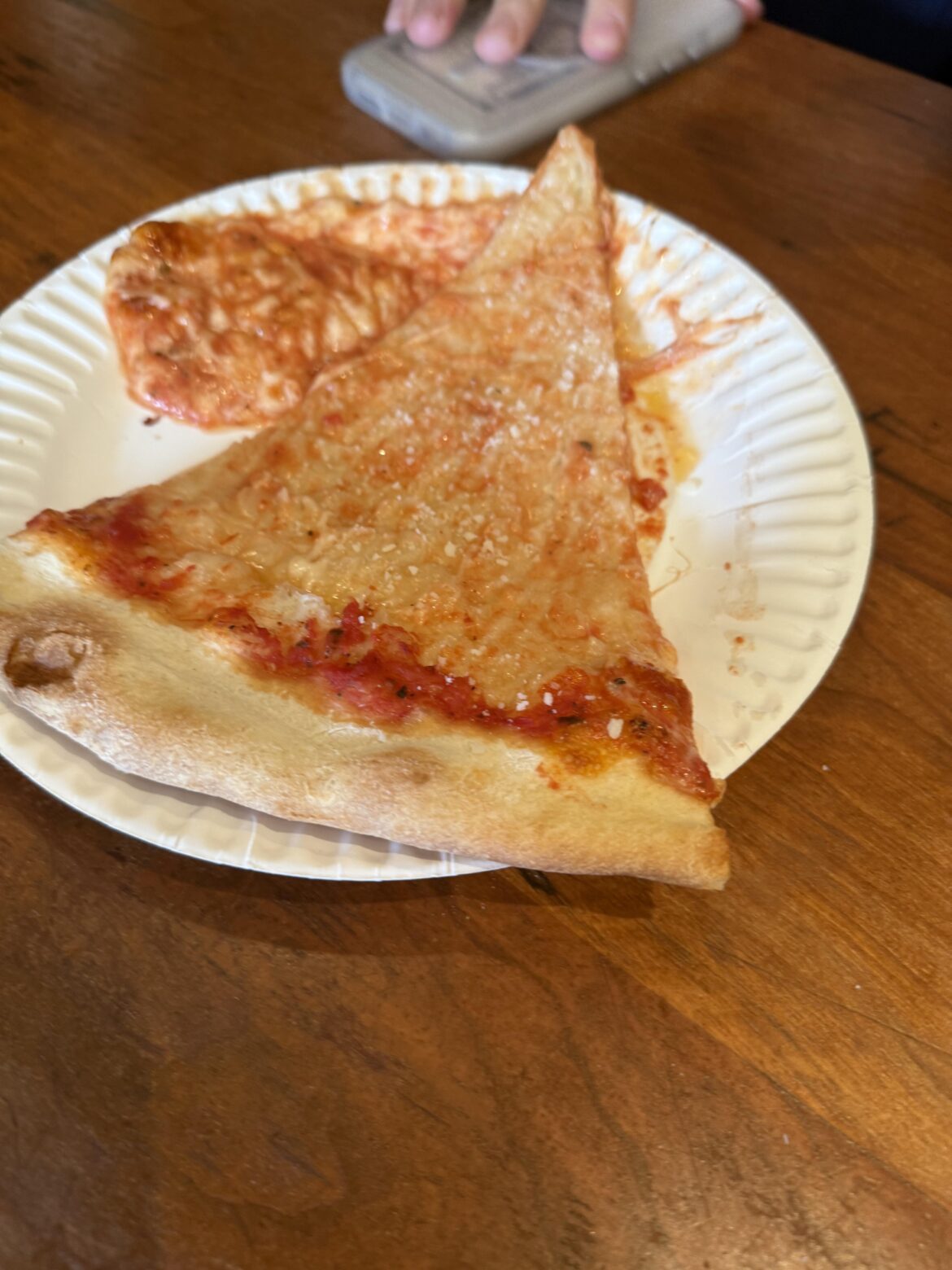 What my friend does to pizza